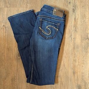 Silver Boot Cut Jeans